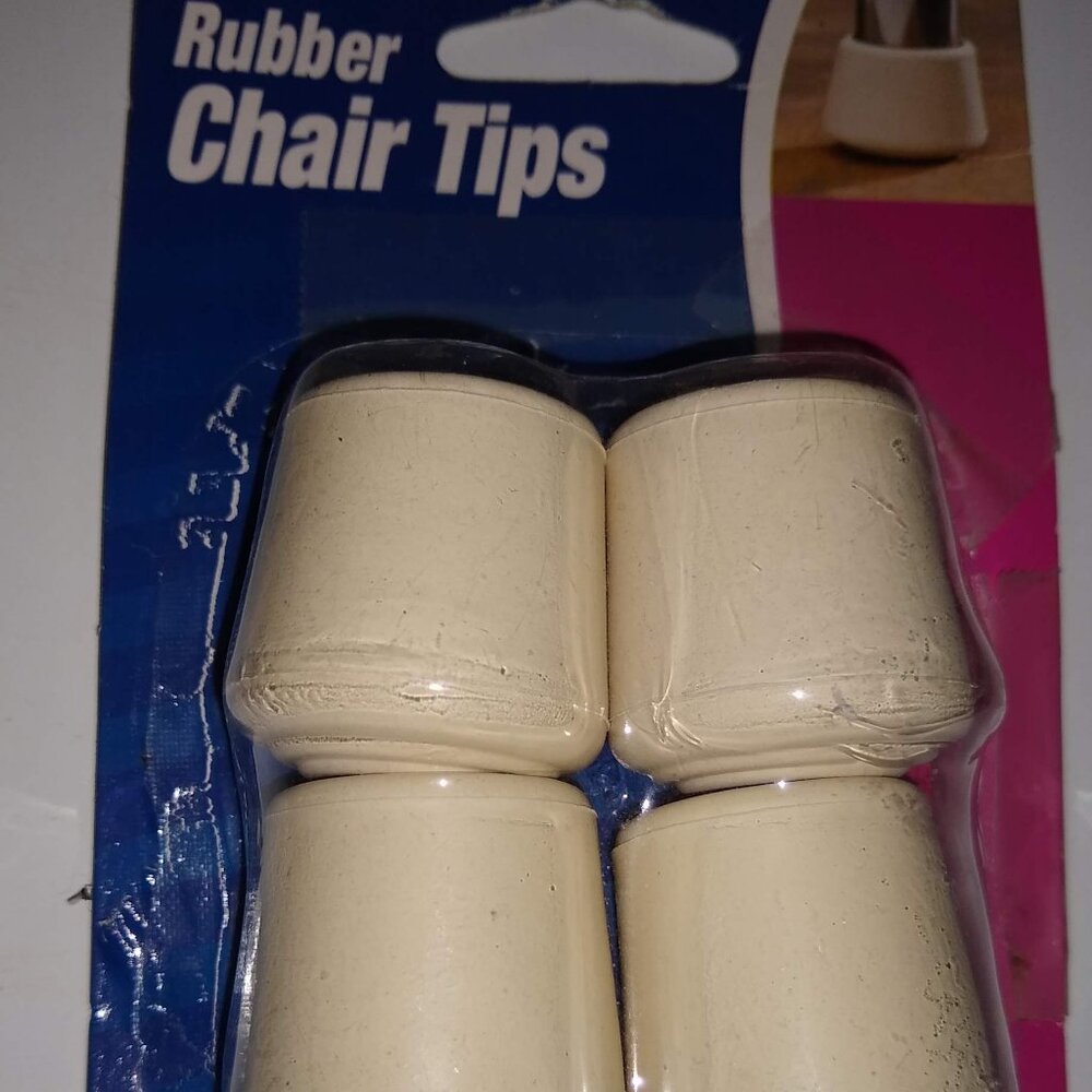 Rubber Chair tip x 4 New package open
